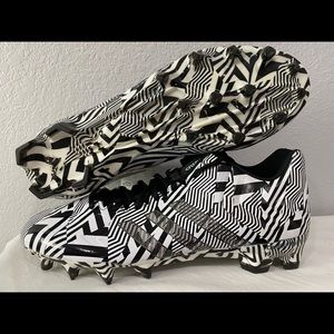 New Adidas Crazyquick Football Cleats, Men’s 10.5 US, Black/White Pattern